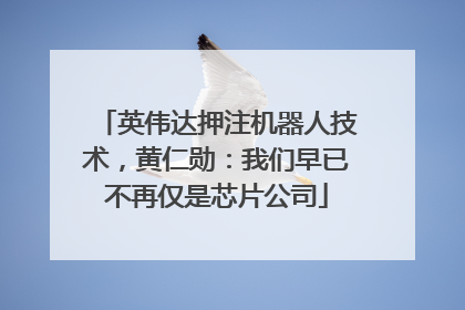 英伟达押注机器人技术，黄仁勋：我们早已不再仅是芯片公司