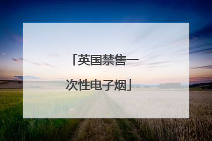 英国禁售一次性电子烟