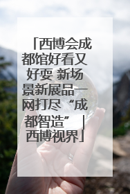 西博会成都馆好看又好耍 新场景新展品一网打尽“成都智造”｜西博视界
