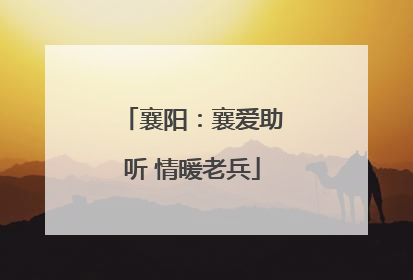 襄阳：襄爱助听 情暖老兵