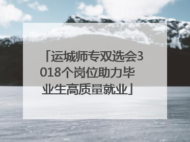 运城师专双选会3018个岗位助力毕业生高质量就业