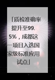 质检准确率提升至99.5%，成都这一项目入选国家级标准应用试点