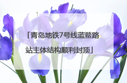 青岛地铁7号线蓝鳌路站主体结构顺利封顶