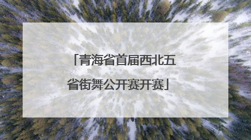 青海省首届西北五省街舞公开赛开赛
