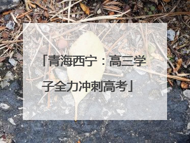 青海西宁：高三学子全力冲刺高考