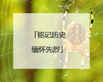 铭记历史 缅怀先烈