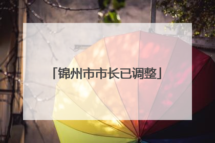 锦州市市长已调整
