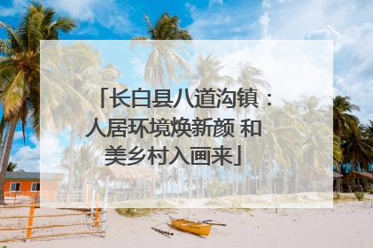 长白县八道沟镇：人居环境焕新颜 和美乡村入画来