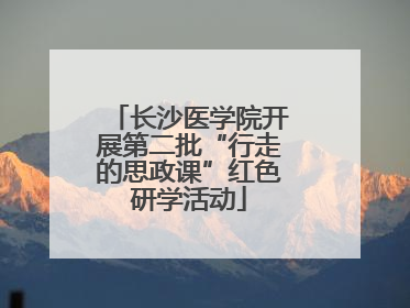 长沙医学院开展第二批“行走的思政课”红色研学活动
