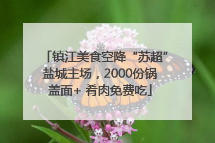 镇江美食空降“苏超”盐城主场，2000份锅盖面+ 肴肉免费吃