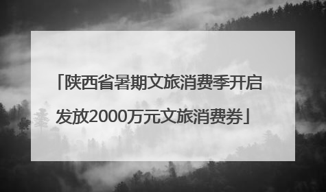 陕西省暑期文旅消费季开启 发放2000万元文旅消费券