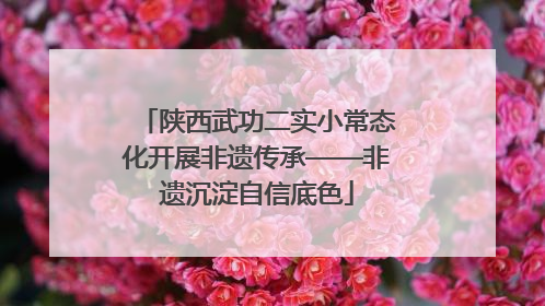 陕西武功二实小常态化开展非遗传承——非遗沉淀自信底色