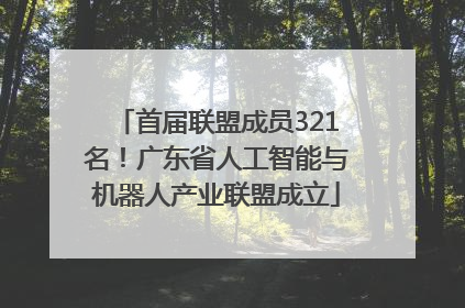 首届联盟成员321名！广东省人工智能与机器人产业联盟成立