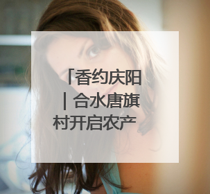香约庆阳｜合水唐旗村开启农产品直播“云”销路