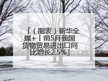（图表）新华全媒+丨前5月我国货物贸易进出口同比增长2.5%
