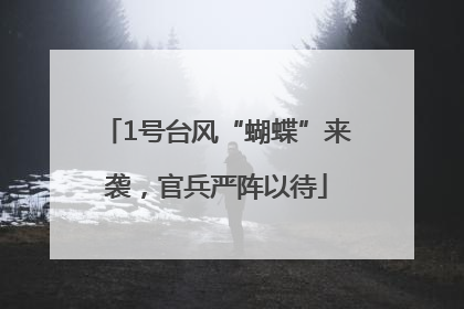 1号台风“蝴蝶”来袭，官兵严阵以待