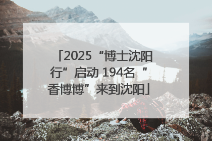 2025“博士沈阳行”启动 194名“香博博”来到沈阳