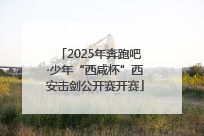 2025年奔跑吧·少年“西咸杯”西安击剑公开赛开赛
