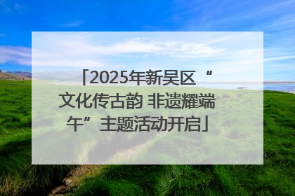 2025年新吴区“文化传古韵 非遗耀端午”主题活动开启