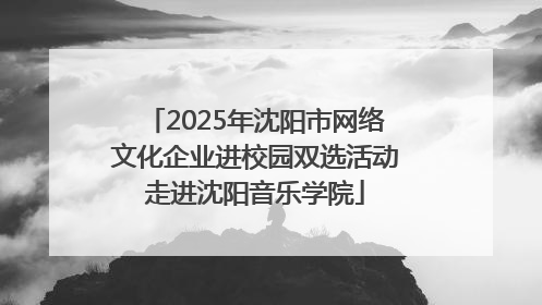 2025年沈阳市网络文化企业进校园双选活动走进沈阳音乐学院