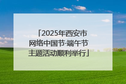 2025年西安市网络中国节·端午节主题活动顺利举行