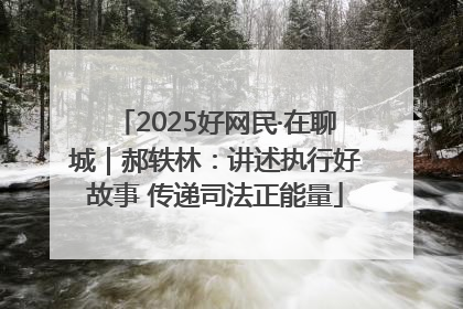 2025好网民·在聊城｜郝轶林：讲述执行好故事 传递司法正能量