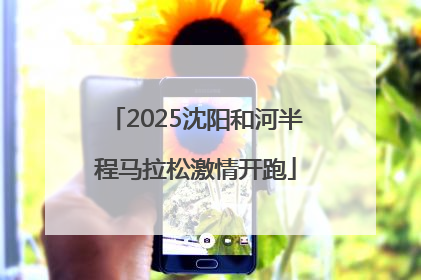 2025沈阳和河半程马拉松激情开跑