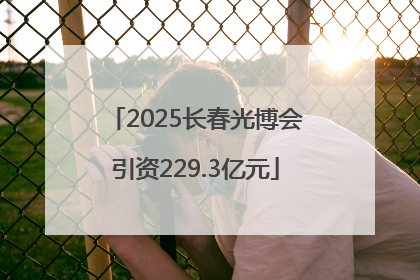2025长春光博会引资229.3亿元