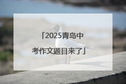 2025青岛中考作文题目来了