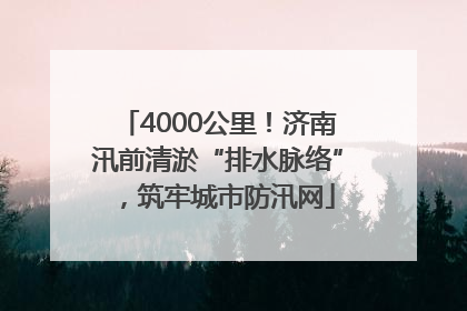 4000公里！济南汛前清淤“排水脉络”，筑牢城市防汛网