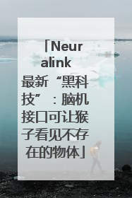 Neuralink最新“黑科技”：脑机接口可让猴子看见不存在的物体